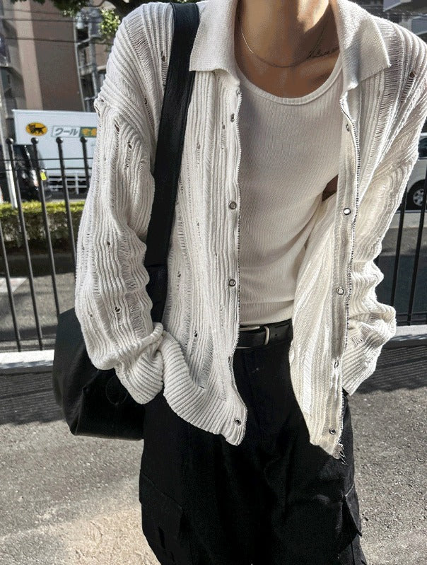 Two tuck washed wide cargo denim