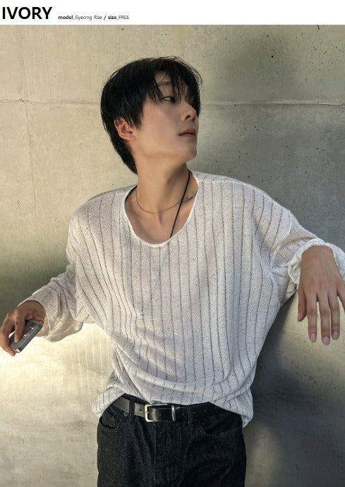 Acubi Summer Sleeve Ribbed Knit