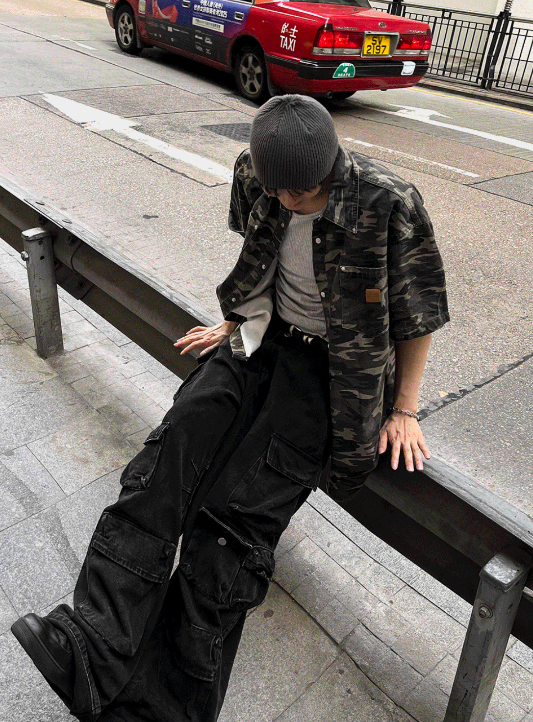 Camo Leather Patch Shirt
