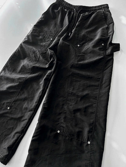 Double ni Nylon Carpenter Wide Pants