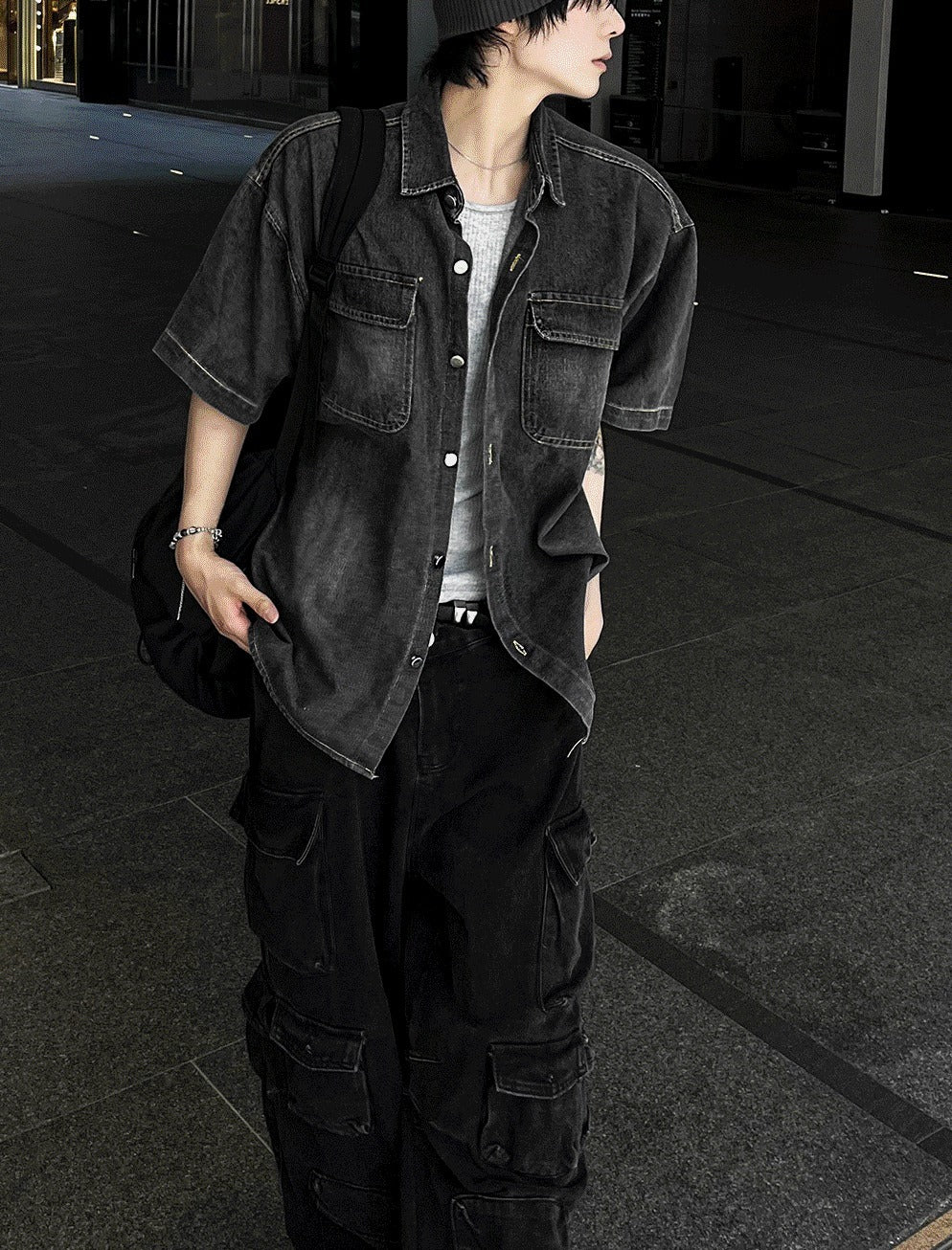 Ash Gray Denim Jacket
