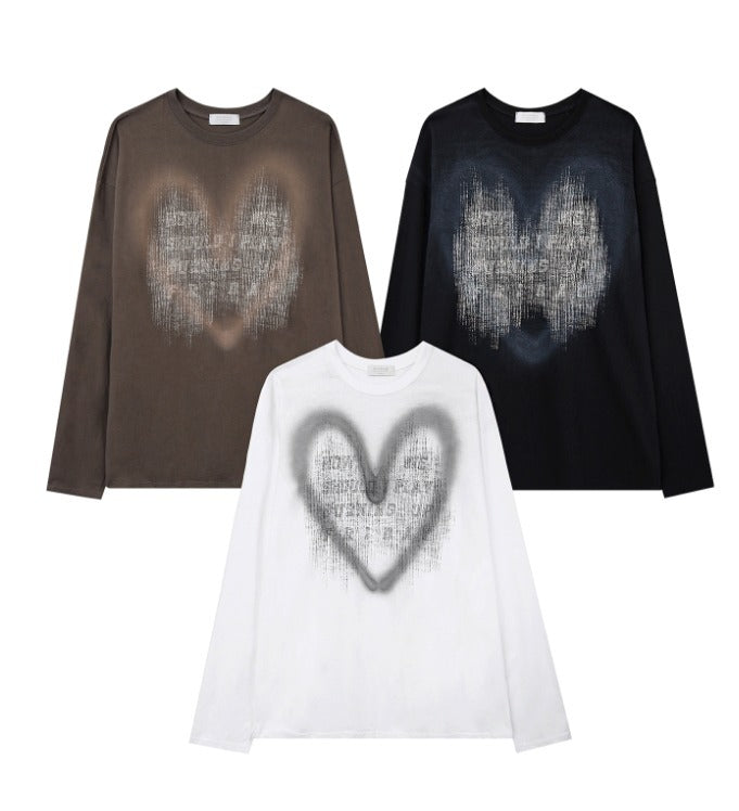 Hand Spray Brush Long Sleeve T-shirt