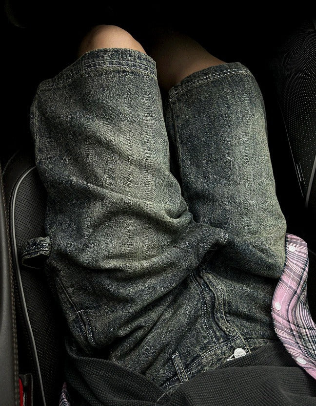 Cool Carpenter Sand Washing Half Denim Pants
