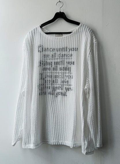 Munts Grunge Mesh Printed Knit