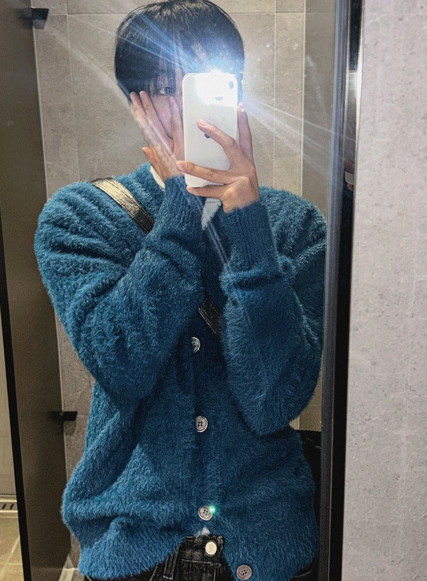 Museum Angora Semi-Over Cardigan