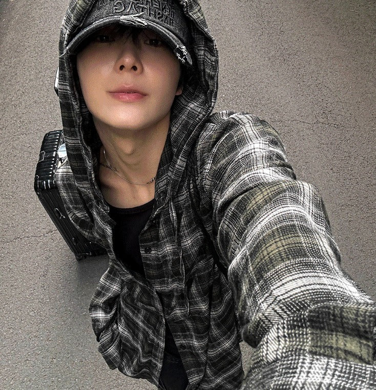 Authentic Hoodie Check Shirt (2 Colors)