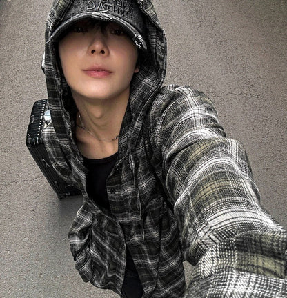Authentic Hoodie Check Shirt (2 Colors)