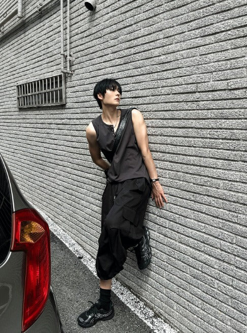 urban henly-neck sleeveless shirt