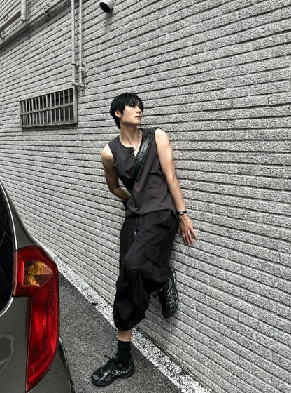 urban henly-neck sleeveless shirt