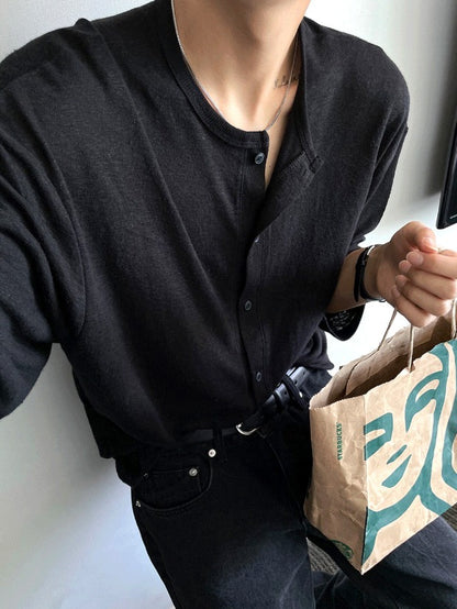Acid Linen Cardigan