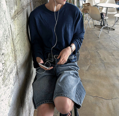 Wide Bermuda Denim