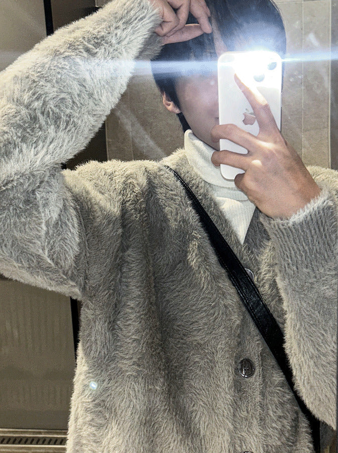 Museum Angora Semi-Over Cardigan