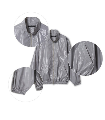 Two Way Glossy Windbreaker