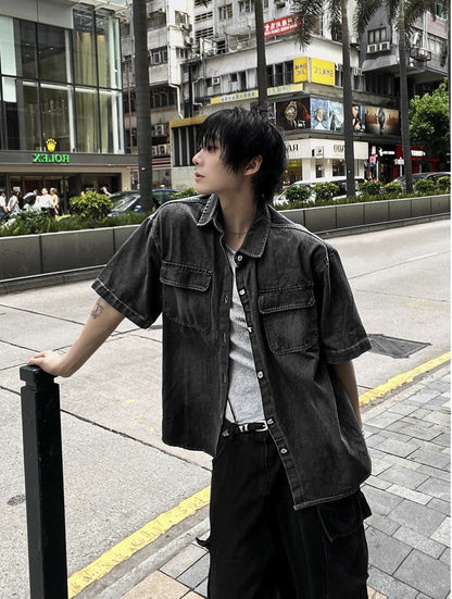 Ash Gray Denim Jacket