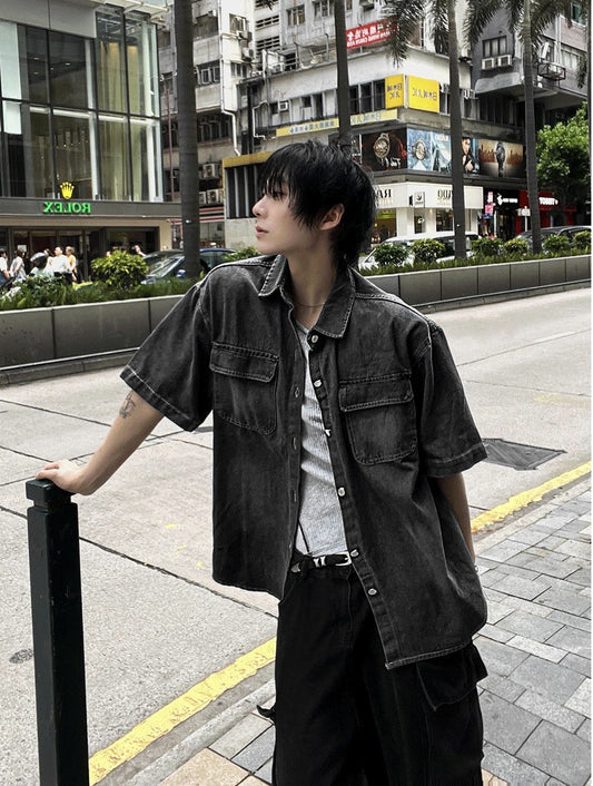 Ash Gray Denim Jacket