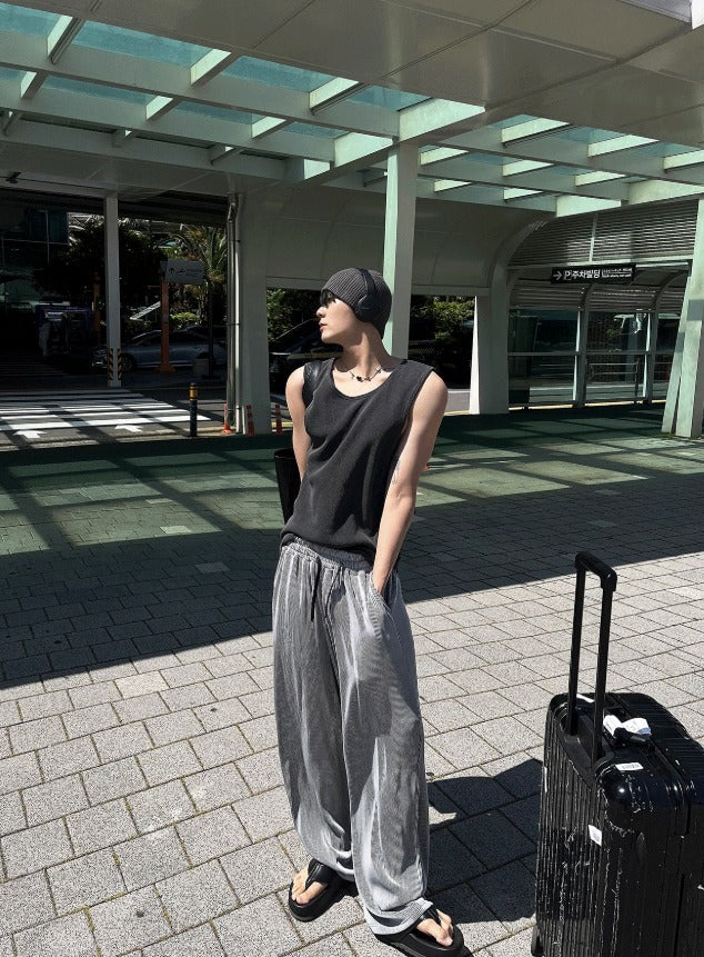 24s/s magic pleats pants