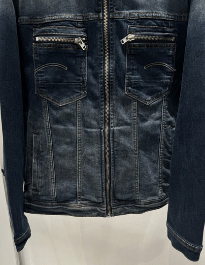 LaPett Vintage China Neck Denim Jacket