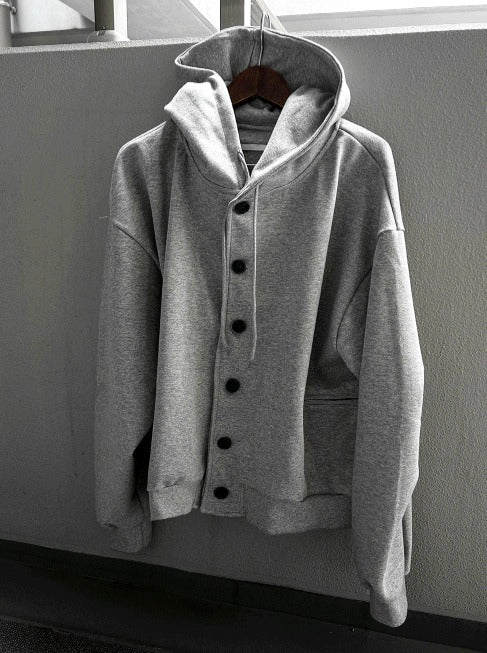 Anbuck Button Hooded Jacket 3color