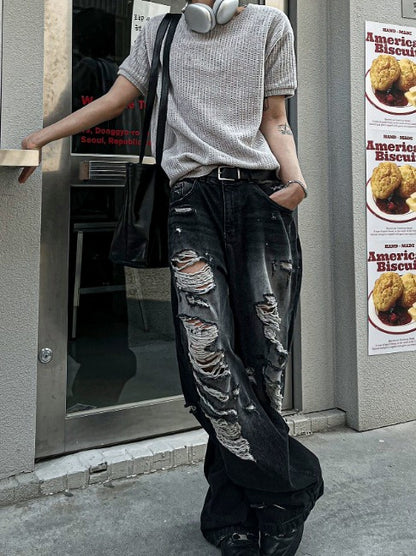 lay velour spring cut-off  short sleeve knit