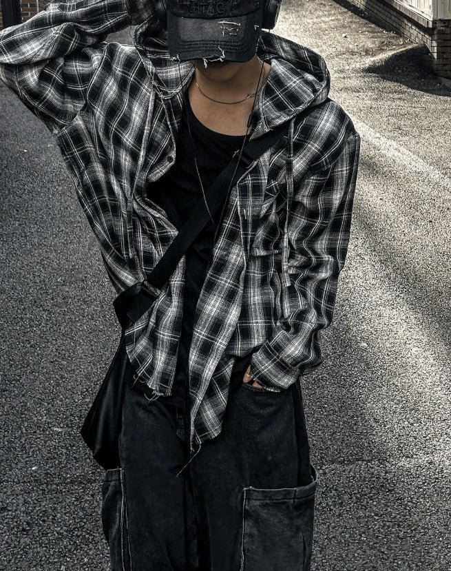 Blissfully Check Hood Shirt