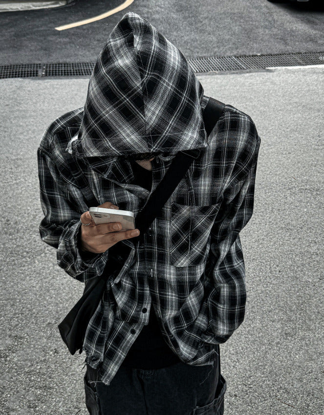 Blissfully Check Hood Shirt