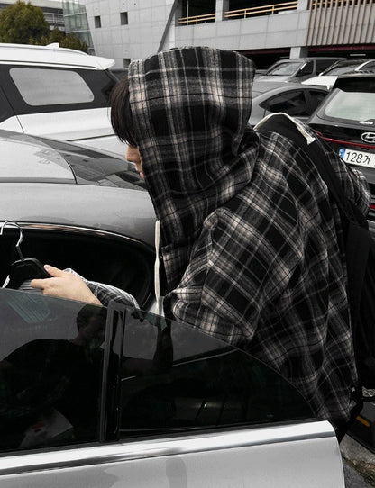 Hip Check Dark Color Hood Shirt