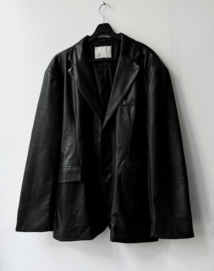 Low Classic Leather Blazer Jacket