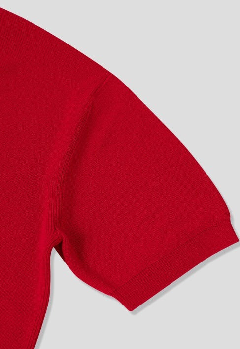 reelser overfit V-neck short sleeve knit