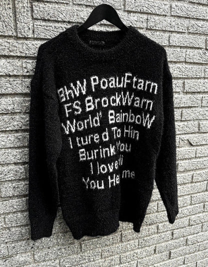 winter angora henry neck knitwear