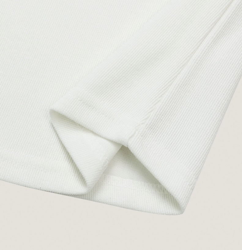 Muscle Fit Half High Neck Short Sleeve T-shirt