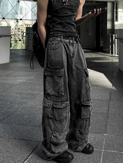 Featherlight Cargo Carpenter Wide Denim
