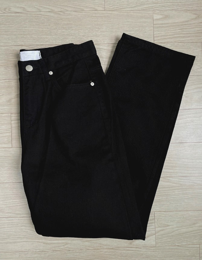 Basic Black Cotton Pants