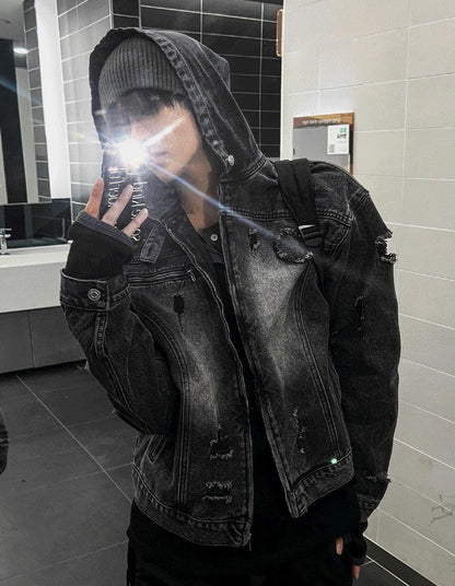 Cray Denim Hooded Jacket