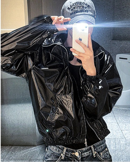 Two Way Glossy Windbreaker