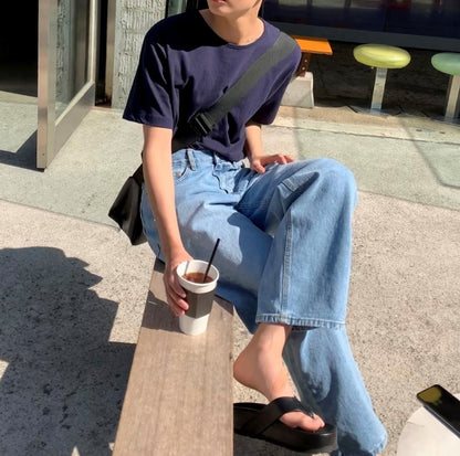 sunday summer leather flip-flop