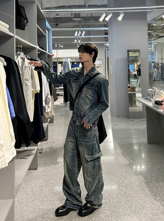 Plang Real Washing Cargo Denim