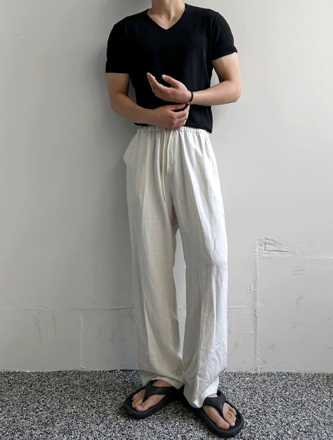 Ice Tencel V-Neck Short Sleeve Knit