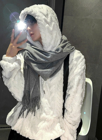 New Cable Wool Hood