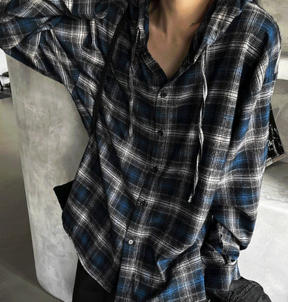 Authentic Hoodie Check Shirt (2 Colors)