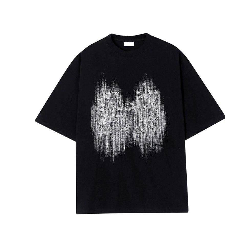 yukeci brush short-sleeved T-shirt