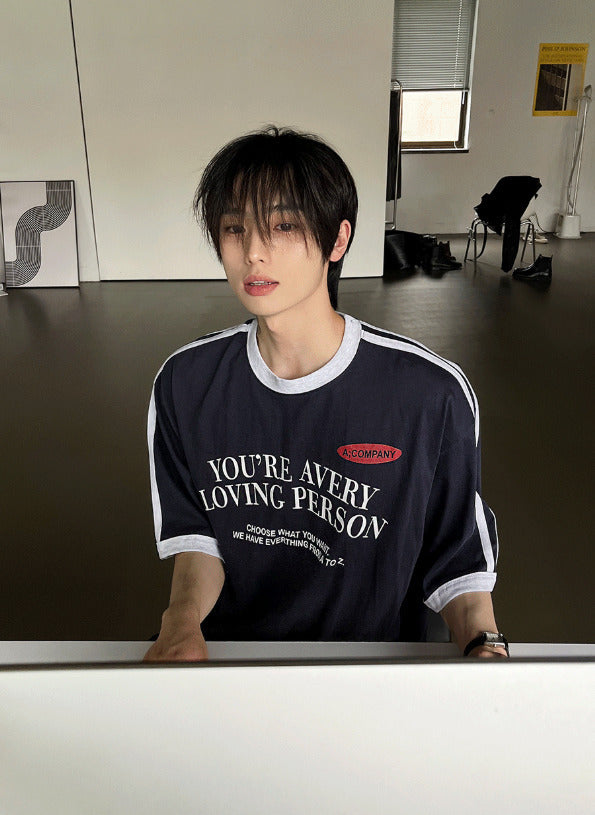 Loving Track Short Sleeve Tee