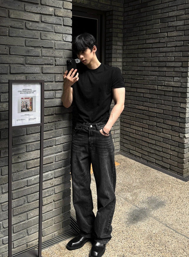 Deep Feel Wide Denim Pants