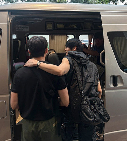 multi pocket vintage cross bag