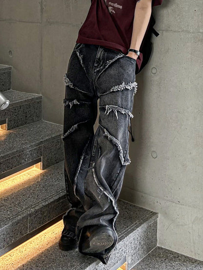 Tornado Frayed Wide Denim