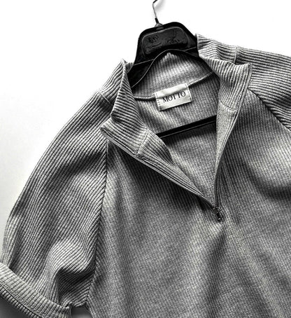 Muscle Fit Half-Zip Short Sleeve Tee