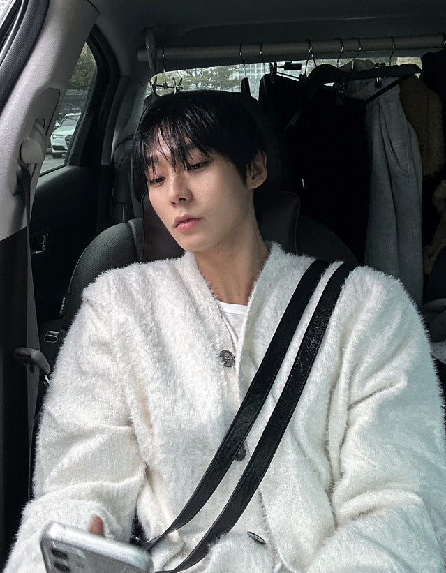 Museum Angora Semi-Over Cardigan