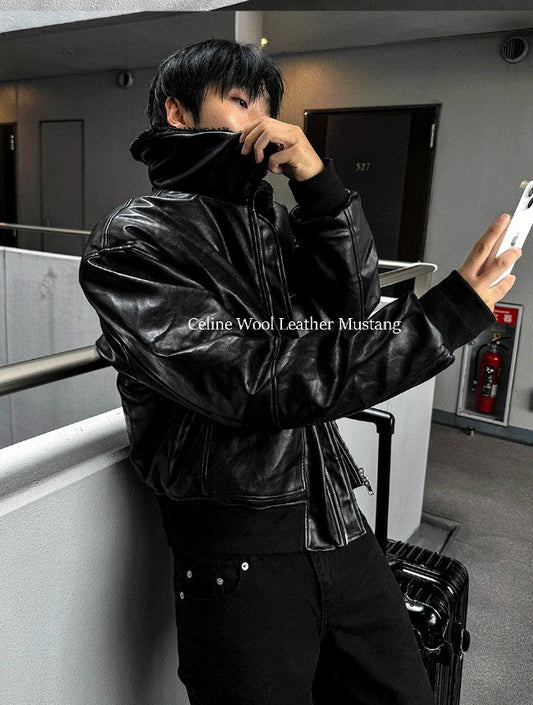 Celine Wool Leather Mustang