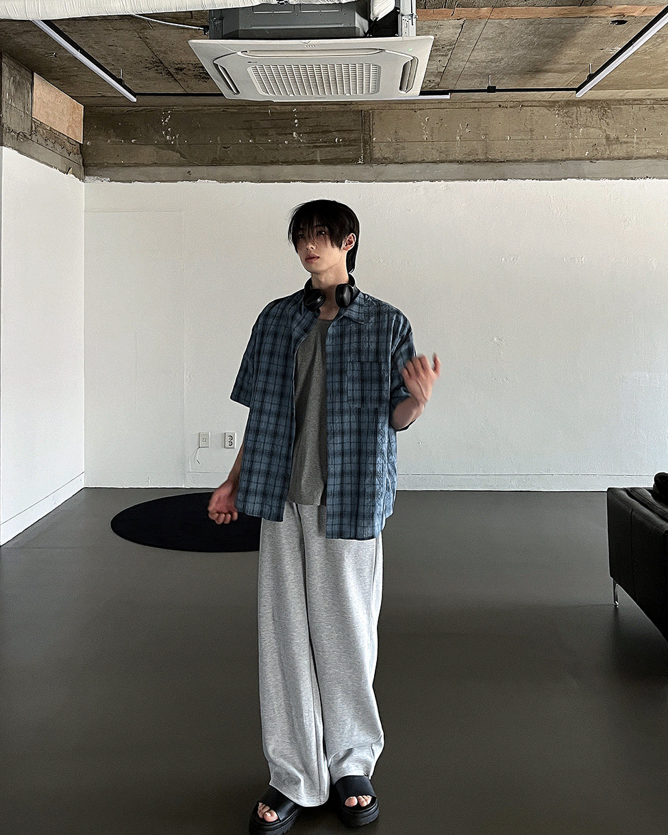 Parun Check Linen Short Sleeve Shirt
