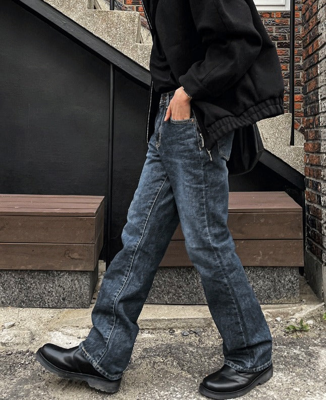 Black Marble chelsea boots