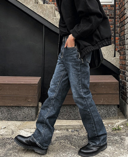 Black Marble chelsea boots